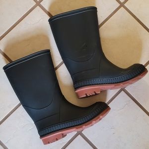 Black Rain Boots Size 9-10 Toddler